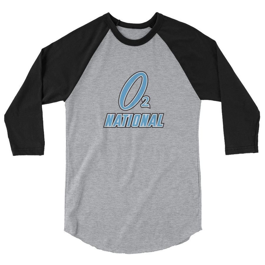 O2 3/4 sleeve raglan shirt