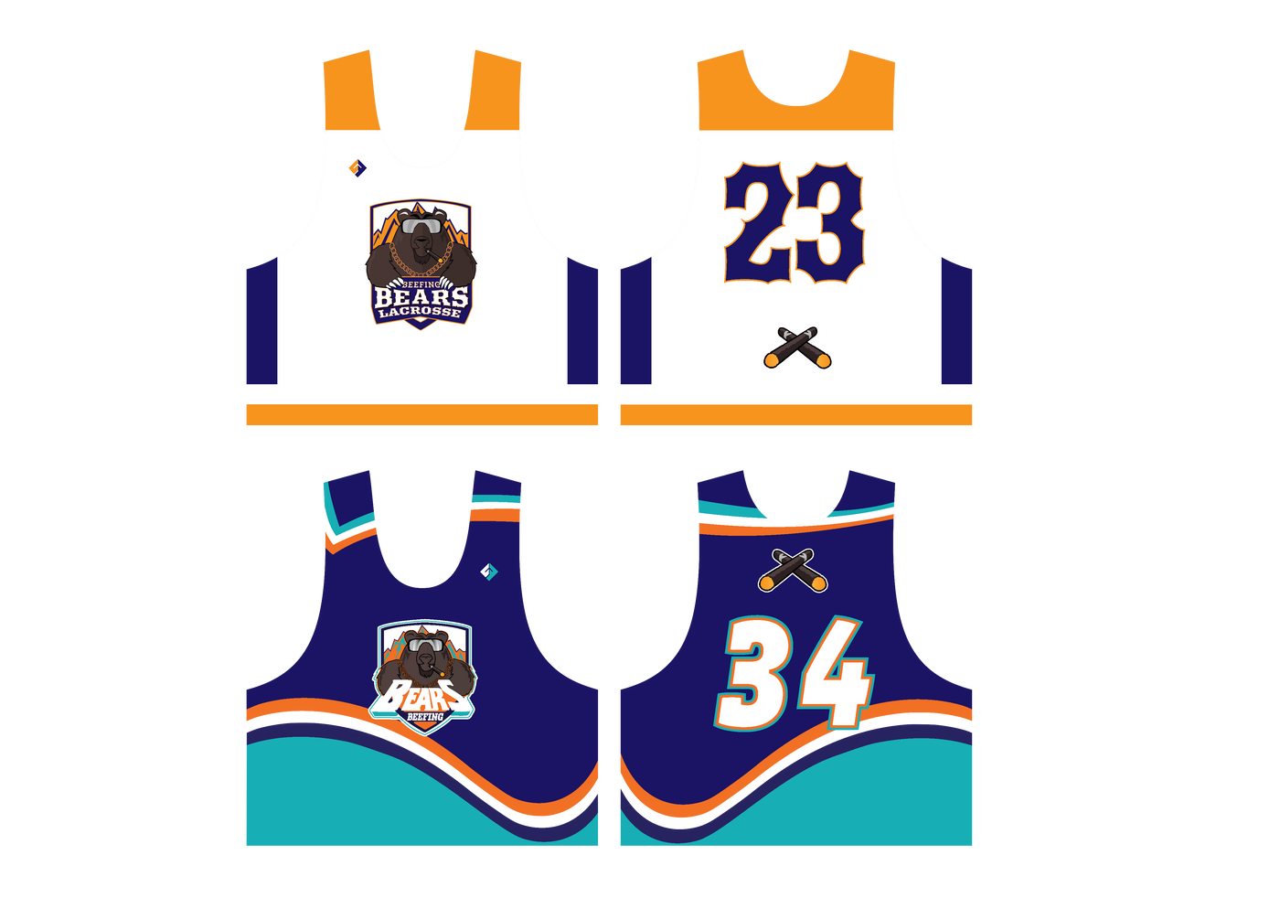 Beefing Bears Pinnie