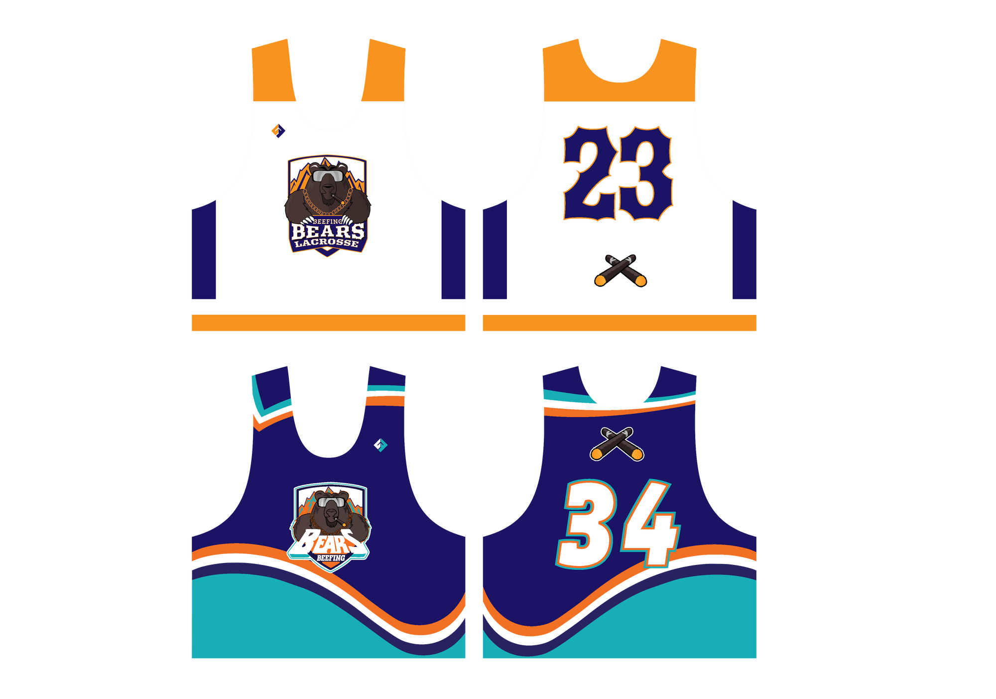Beefing Bears Pinnie