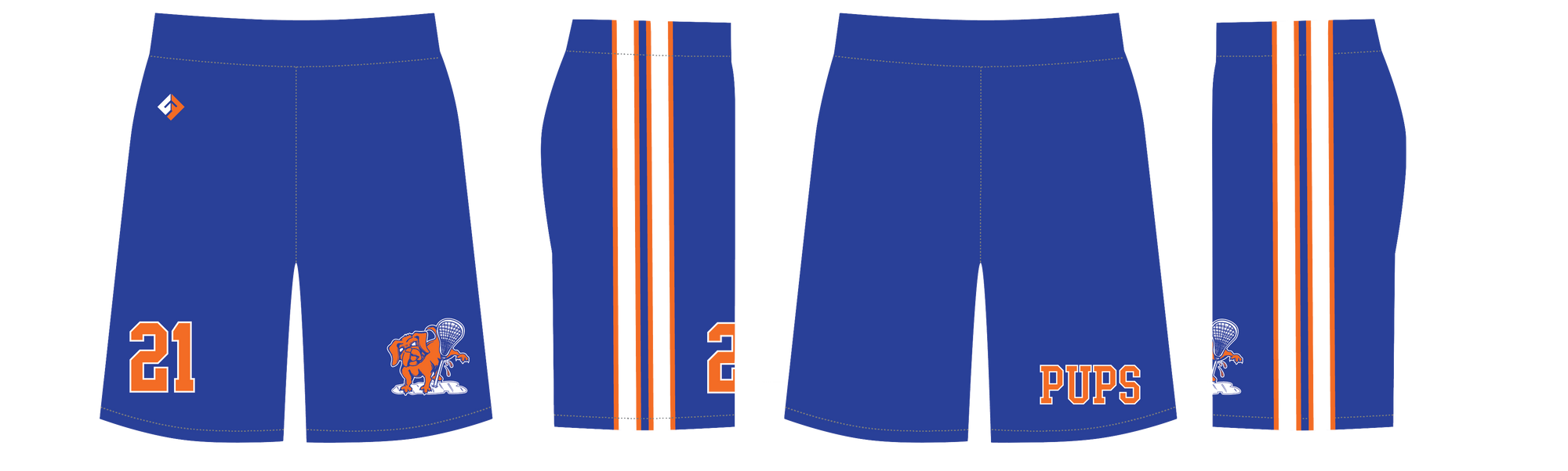 Pups Lacrosse Shorts