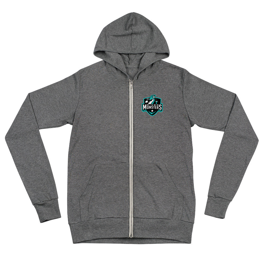 Rivermonsters lightweight zip hoodie