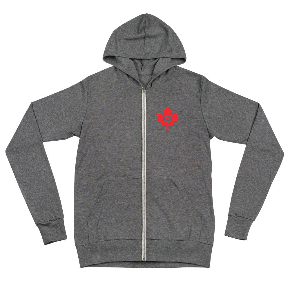 Ucfit Canadians Lightweight Unisex zip hoodie