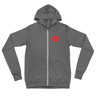 Ucfit Canadians Lightweight Unisex zip hoodie