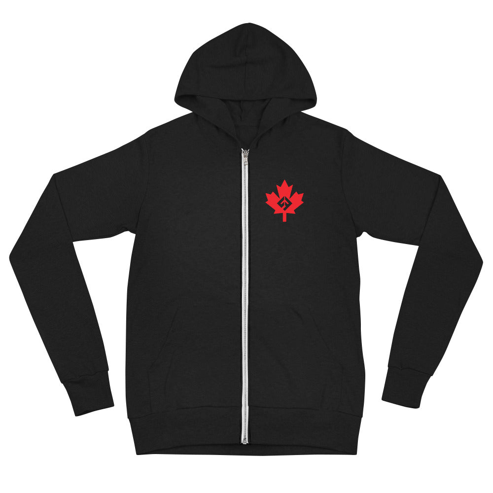 Ucfit Canadians Lightweight Unisex zip hoodie